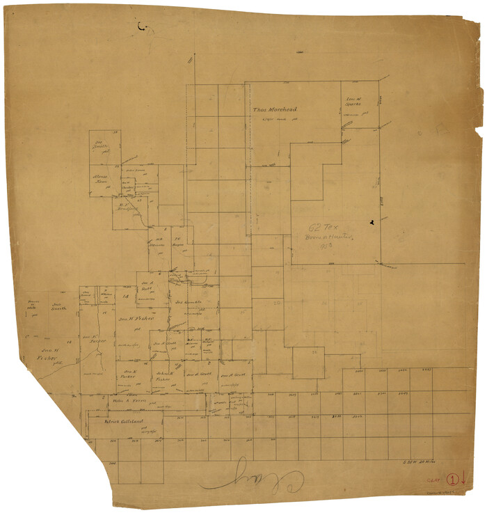 68024, Clay County Working Sketch 1, General Map Collection
