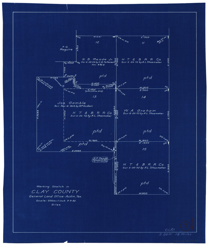 68030, Clay County Working Sketch 7, General Map Collection
