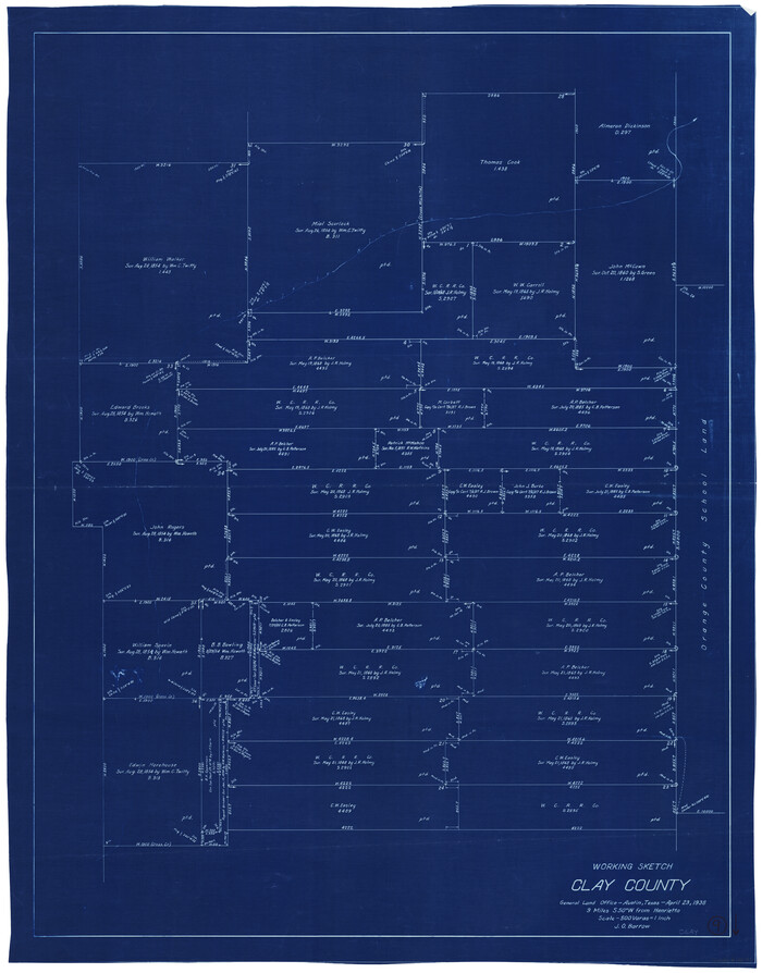 68032, Clay County Working Sketch 9, General Map Collection
