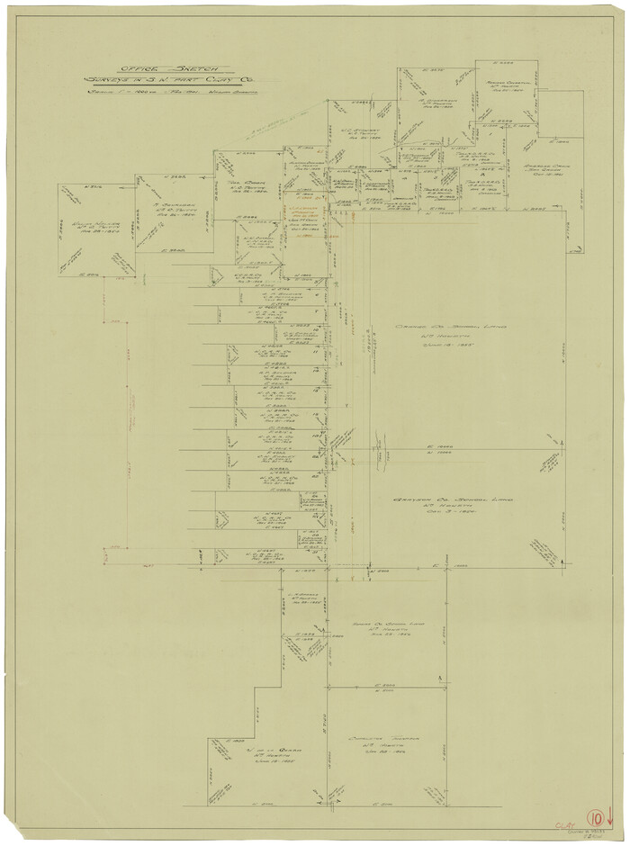 68033, Clay County Working Sketch 10, General Map Collection
