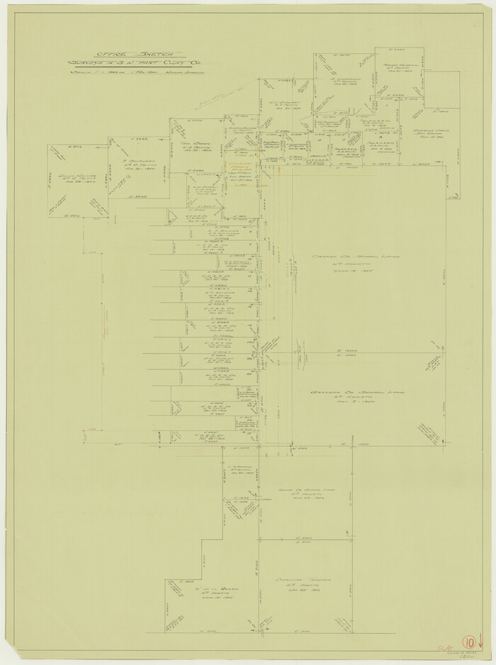 68033, Clay County Working Sketch 10, General Map Collection