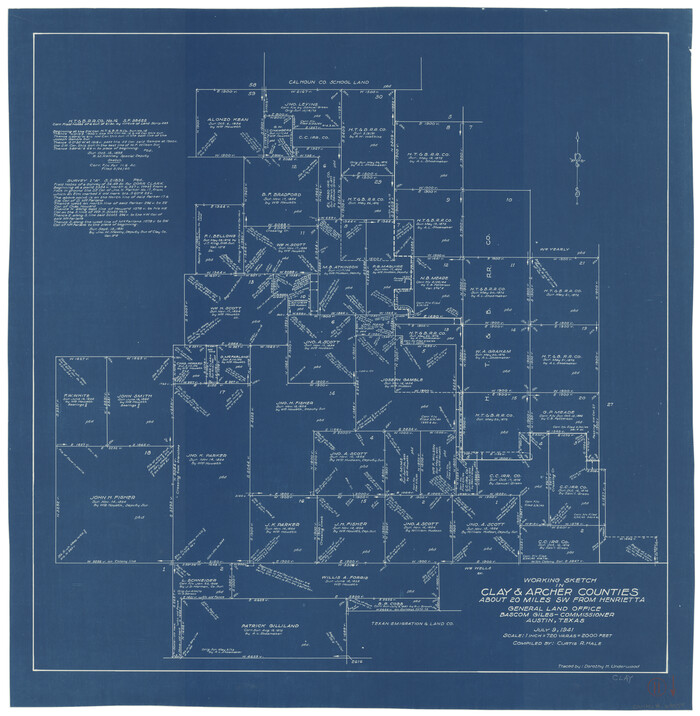 68034, Clay County Working Sketch 11, General Map Collection
