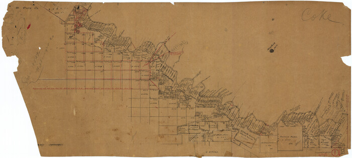 68038, Coke County Working Sketch 1, General Map Collection