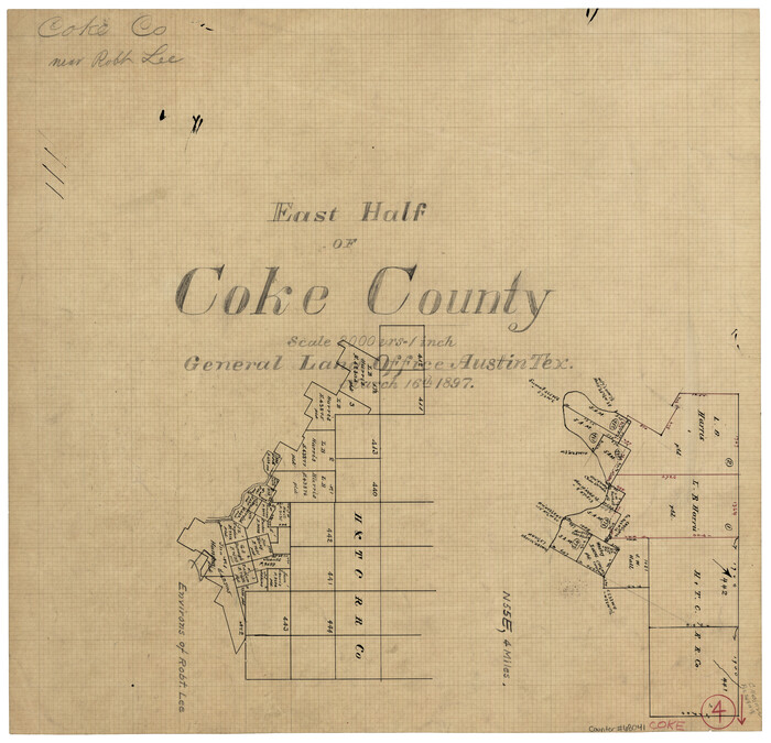 68041, Coke County Working Sketch 4, General Map Collection
