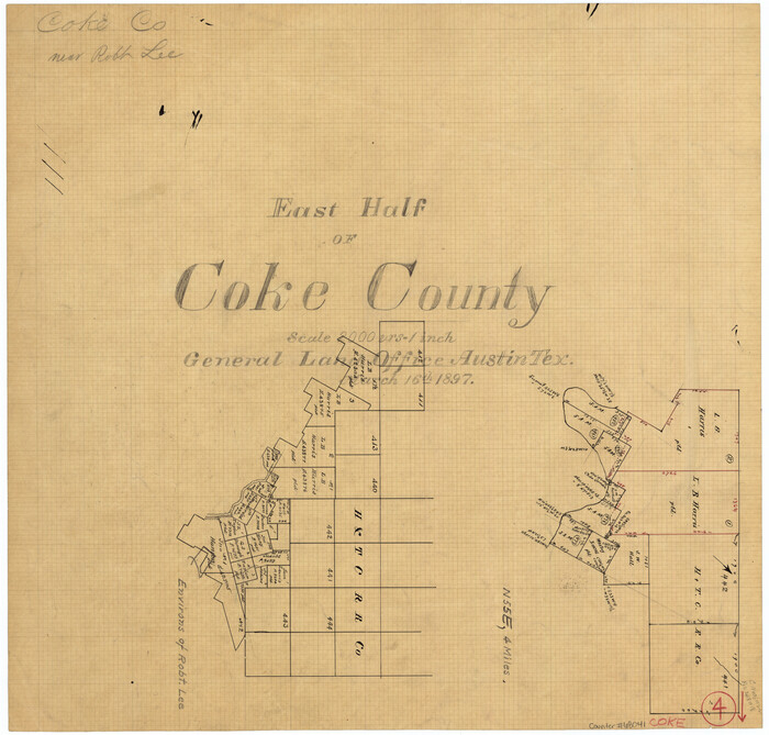 68041, Coke County Working Sketch 4, General Map Collection