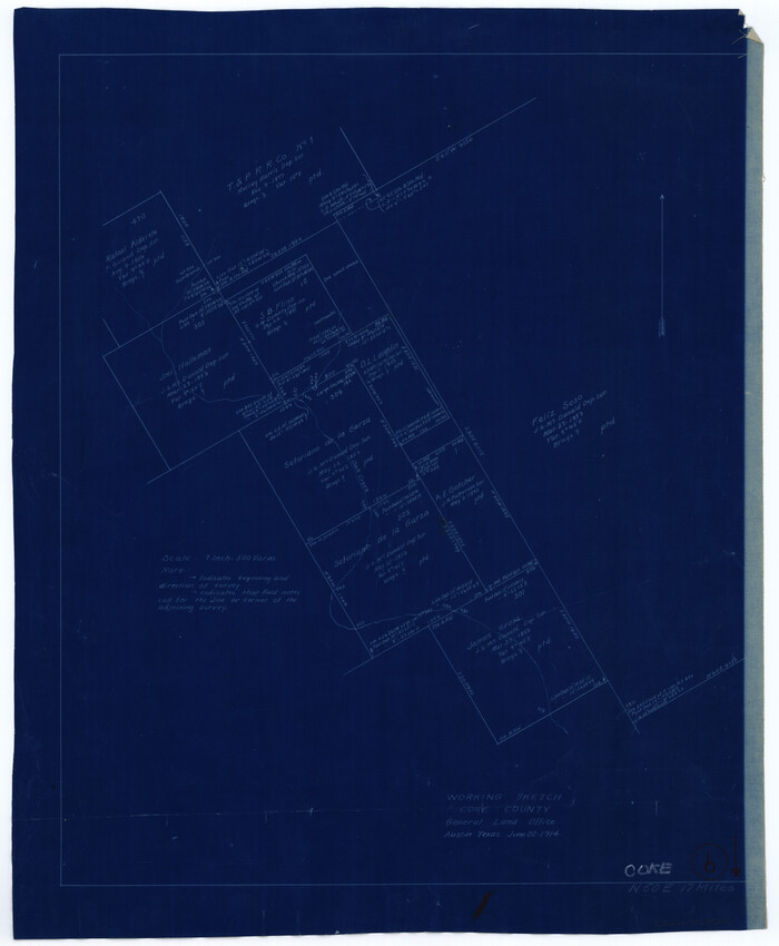 68043, Coke County Working Sketch 6, General Map Collection