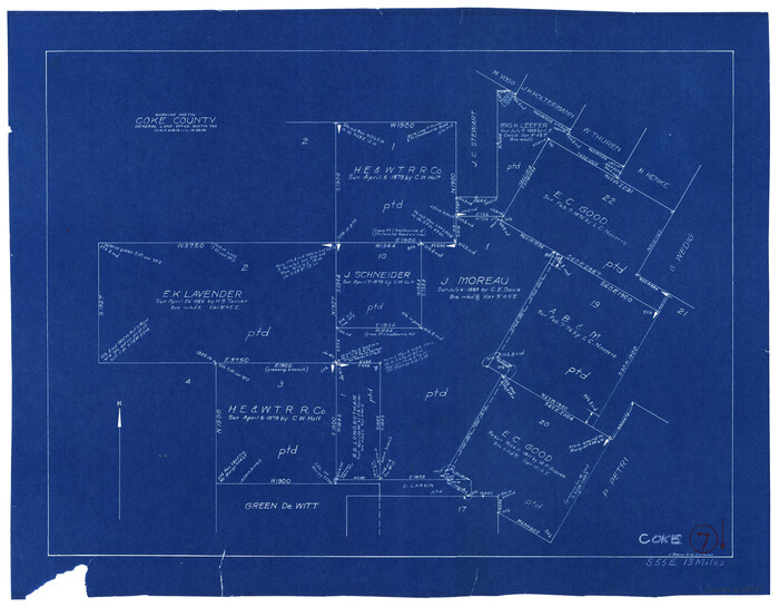 68044, Coke County Working Sketch 7, General Map Collection
