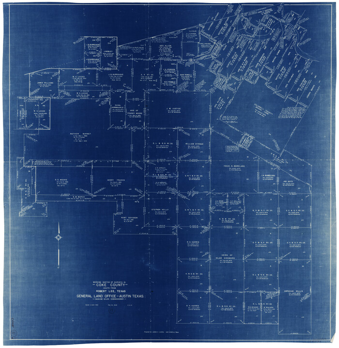 68048, Coke County Working Sketch 11, General Map Collection
