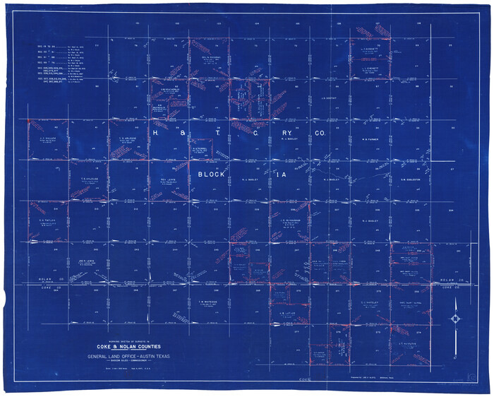 68049, Coke County Working Sketch 12, General Map Collection
