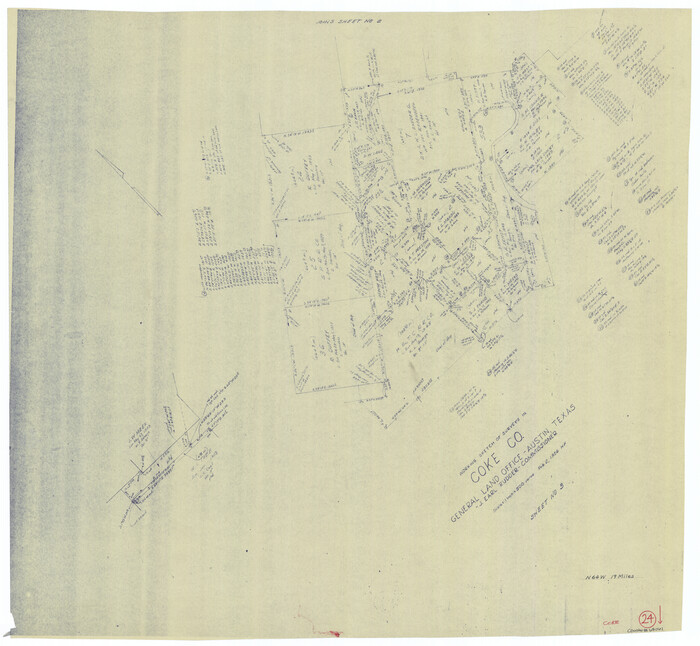 68061, Coke County Working Sketch 24, General Map Collection