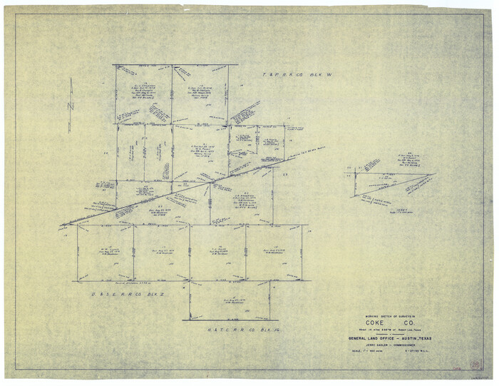 68065, Coke County Working Sketch 28, General Map Collection