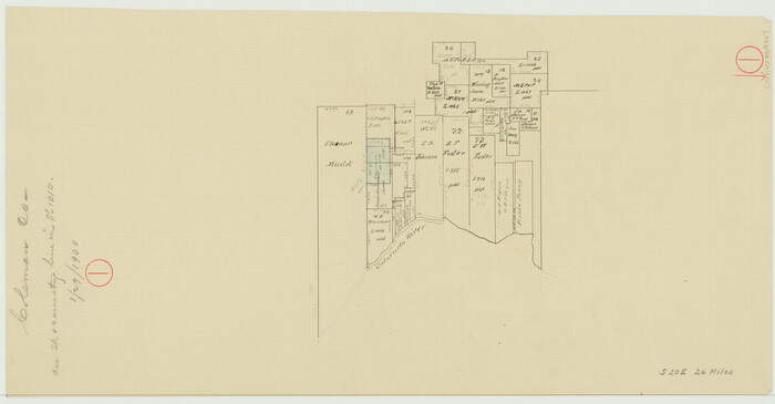 68067, Coleman County Working Sketch 1, General Map Collection