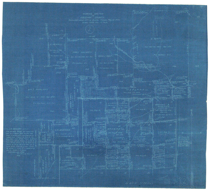 68068, Coleman County Working Sketch 2, General Map Collection
