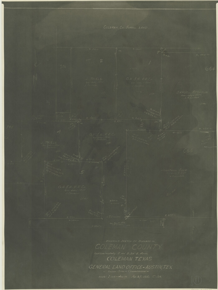 68077, Coleman County Working Sketch 11, General Map Collection