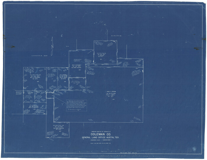 68086, Coleman County Working Sketch 20, General Map Collection
