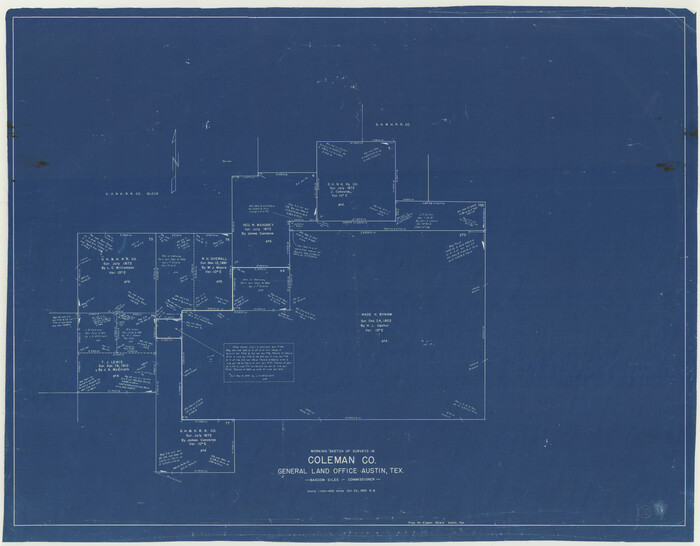 68086, Coleman County Working Sketch 20, General Map Collection