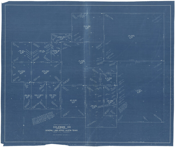 68087, Coleman County Working Sketch 21, General Map Collection
