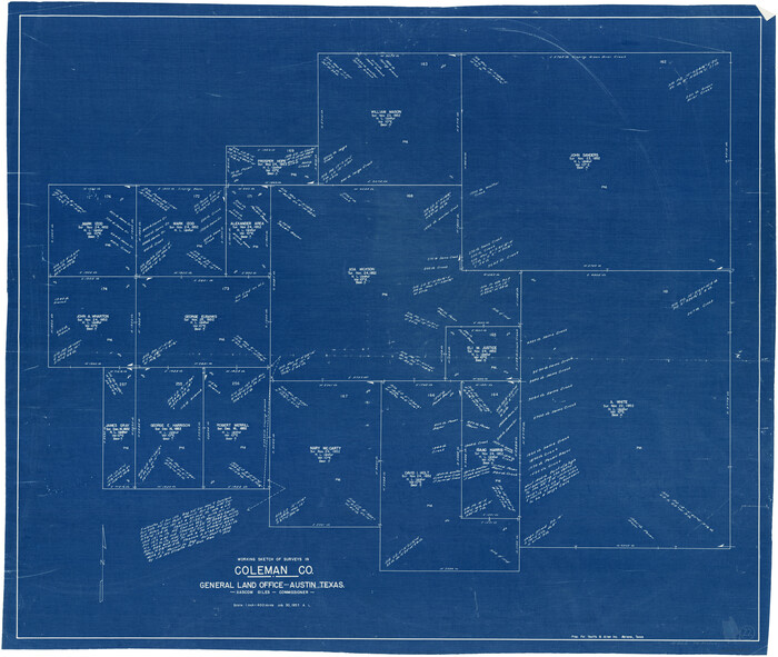 68088, Coleman County Working Sketch 22, General Map Collection
