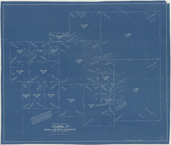68088, Coleman County Working Sketch 22, General Map Collection