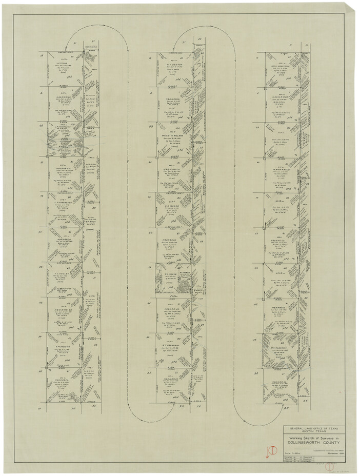 68089, Collingsworth County Working Sketch 1, General Map Collection
