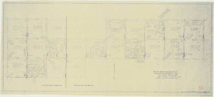 68091, Collingsworth County Working Sketch 3, General Map Collection