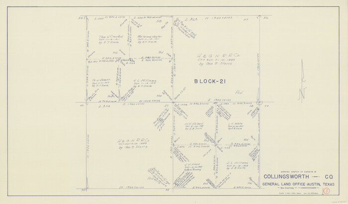 68093, Collingsworth County Working Sketch 5, General Map Collection