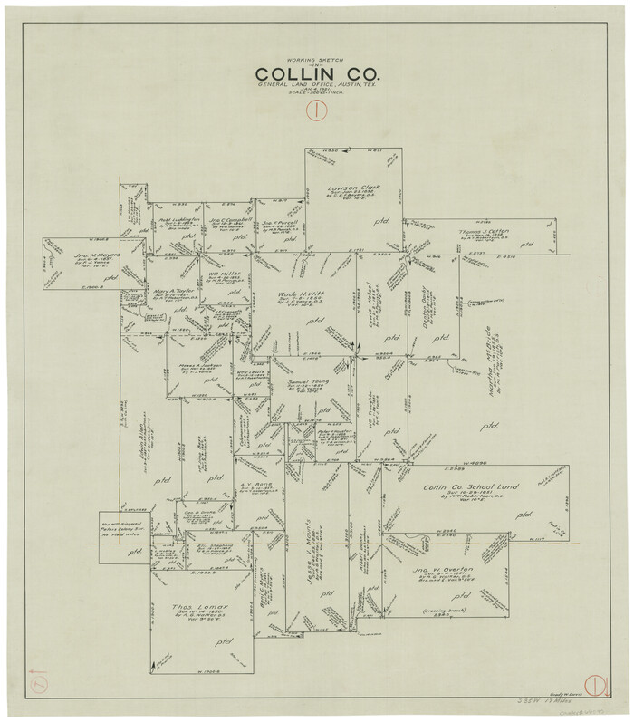 68095, Collin County Working Sketch 1, General Map Collection
