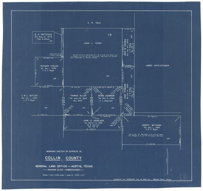 68098, Collin County Working Sketch 4, General Map Collection

