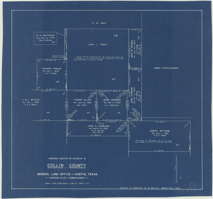 68098, Collin County Working Sketch 4, General Map Collection