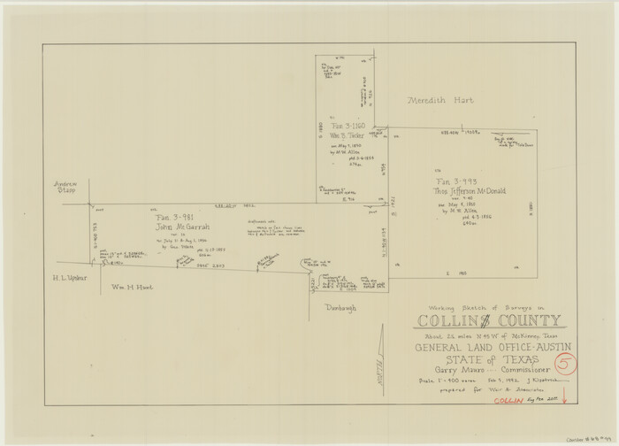 68099, Collin County Working Sketch 5, General Map Collection