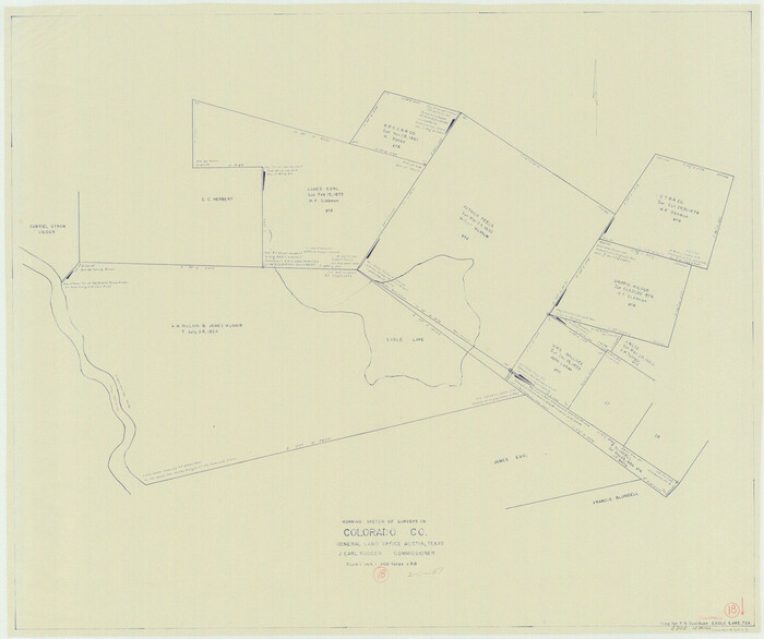 68118, Colorado County Working Sketch 18, General Map Collection