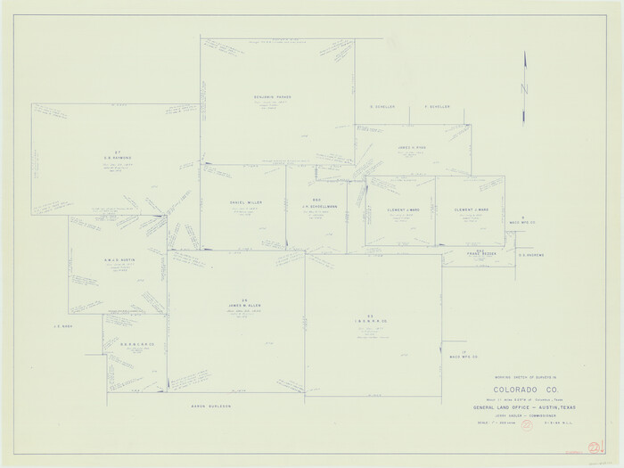 68122, Colorado County Working Sketch 22, General Map Collection