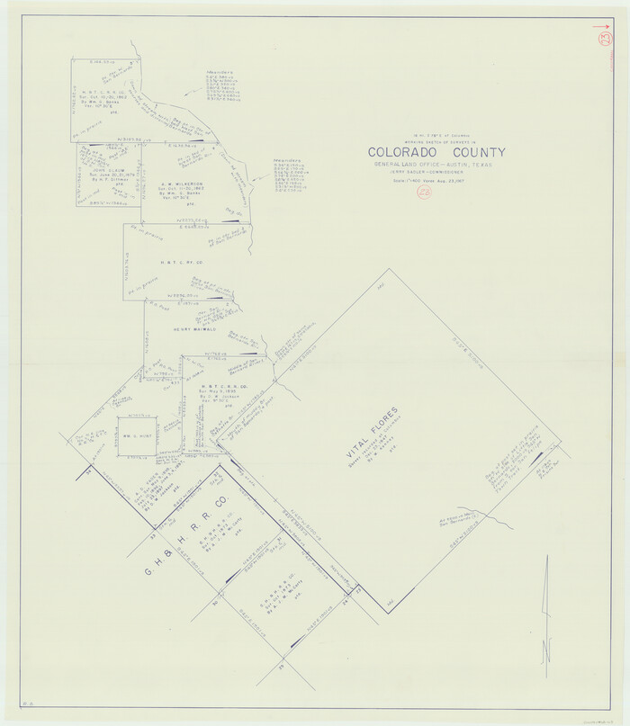 68123, Colorado County Working Sketch 23, General Map Collection