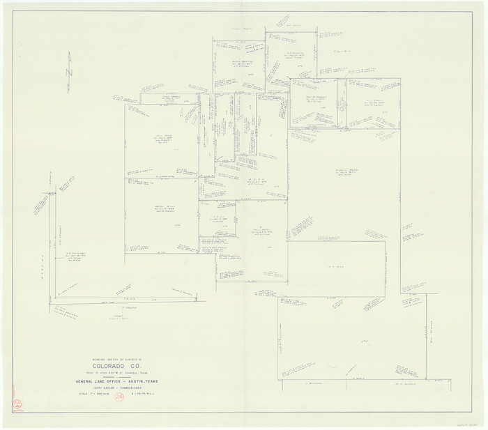 68124, Colorado County Working Sketch 24, General Map Collection