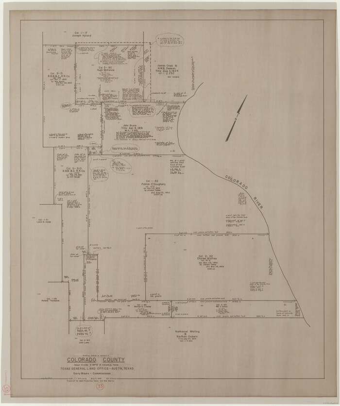 68133, Colorado County Working Sketch 33, General Map Collection