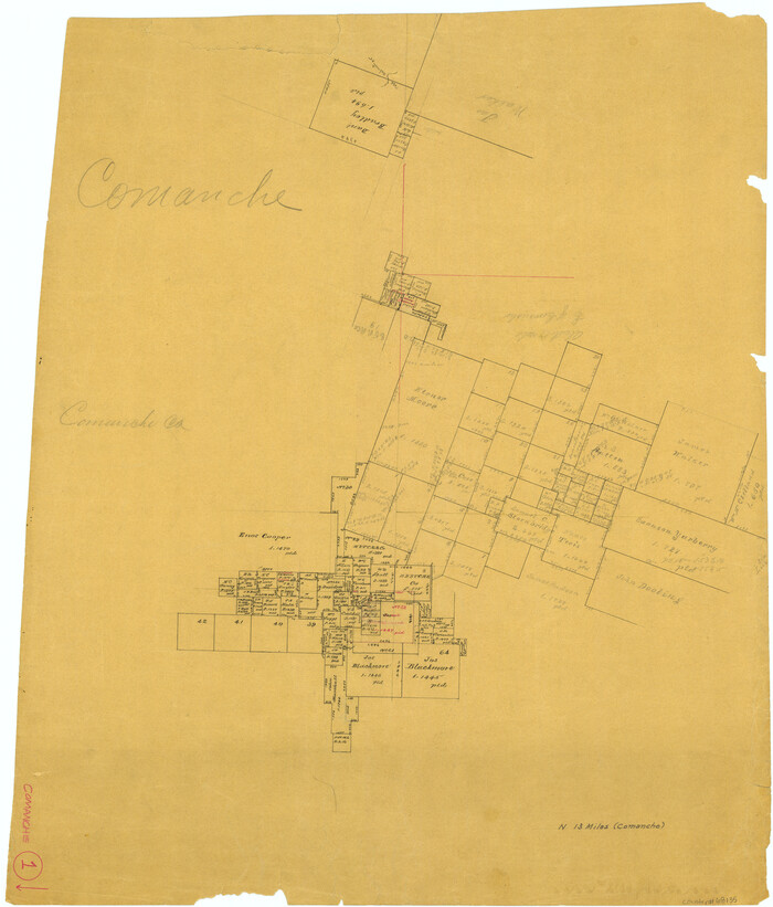 68135, Comanche County Working Sketch 1, General Map Collection