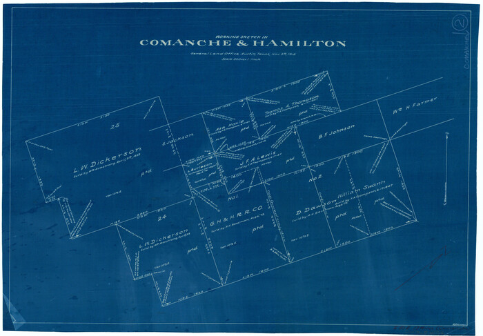68136, Comanche County Working Sketch 2, General Map Collection