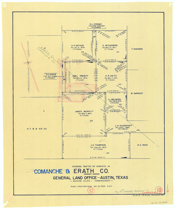 68144, Comanche County Working Sketch 10, General Map Collection