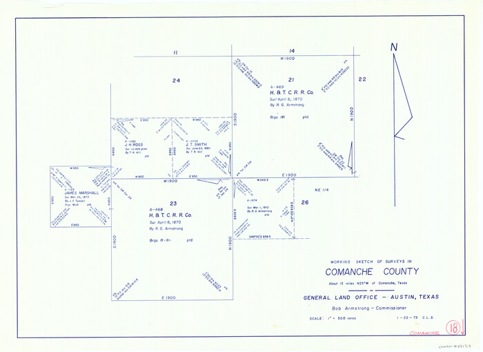 68152, Comanche County Working Sketch 18, General Map Collection