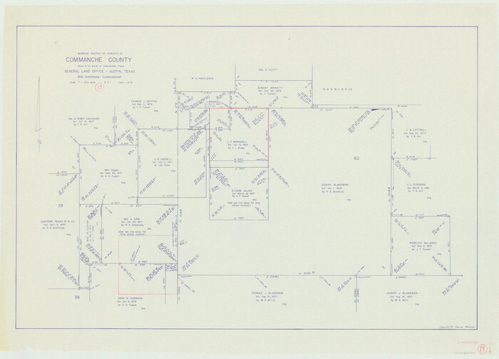 68153, Comanche County Working Sketch 19, General Map Collection