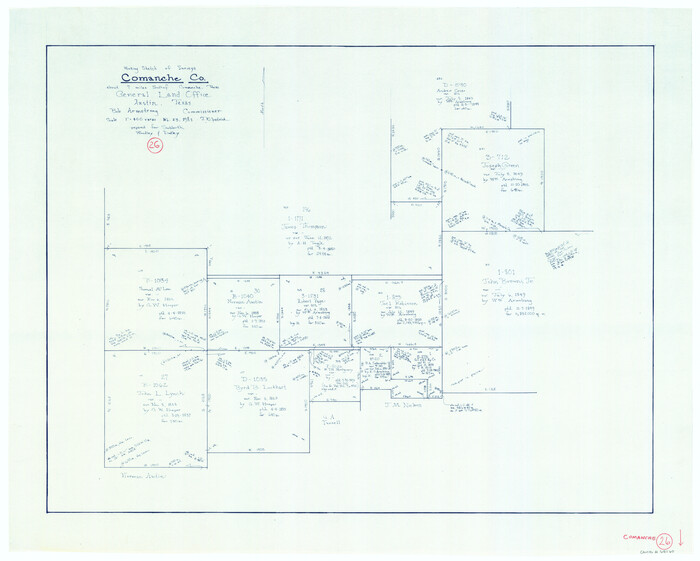 68160, Comanche County Working Sketch 26, General Map Collection