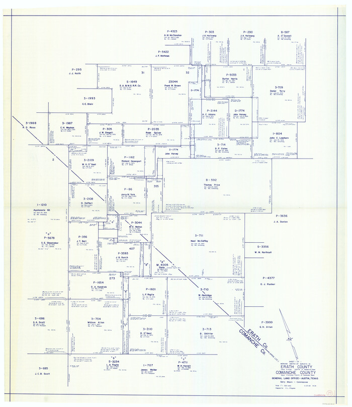 68161, Comanche County Working Sketch 27, General Map Collection