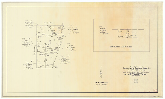 68166, Comanche County Working Sketch 32, General Map Collection