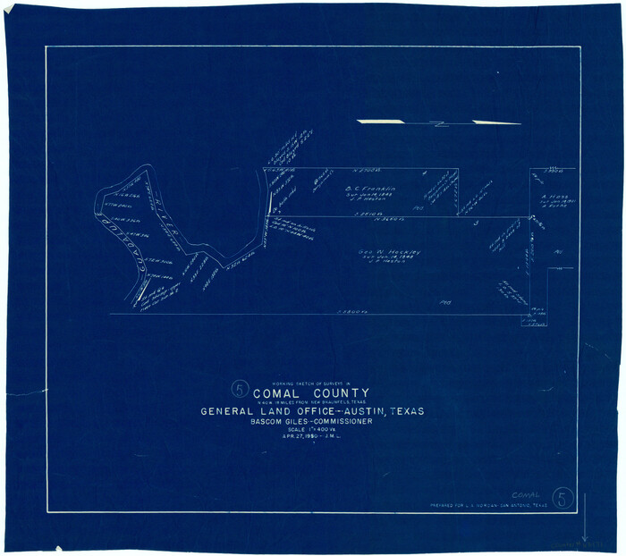 68171, Comal County Working Sketch 5, General Map Collection
