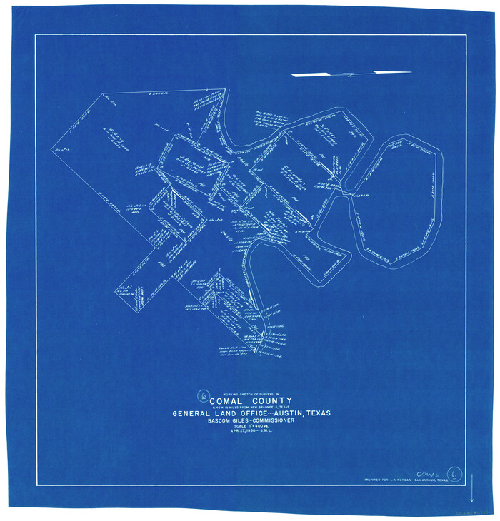 68172, Comal County Working Sketch 6, General Map Collection