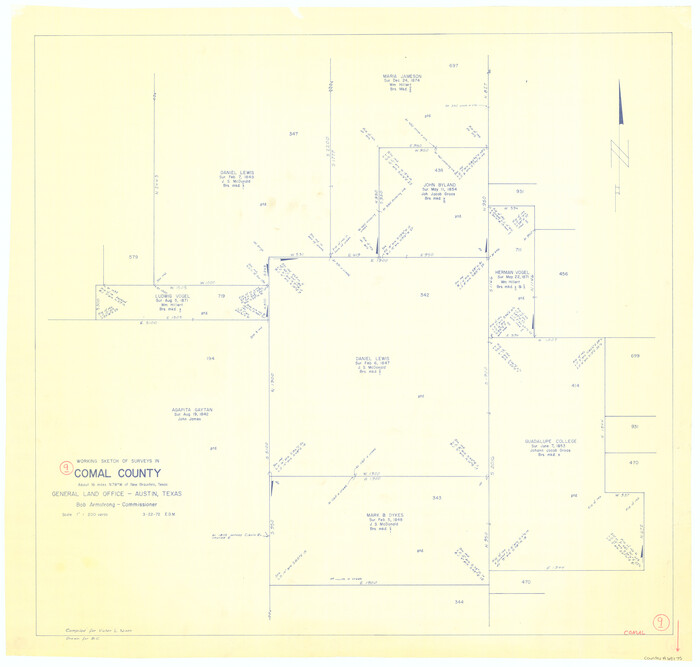 68175, Comal County Working Sketch 9, General Map Collection