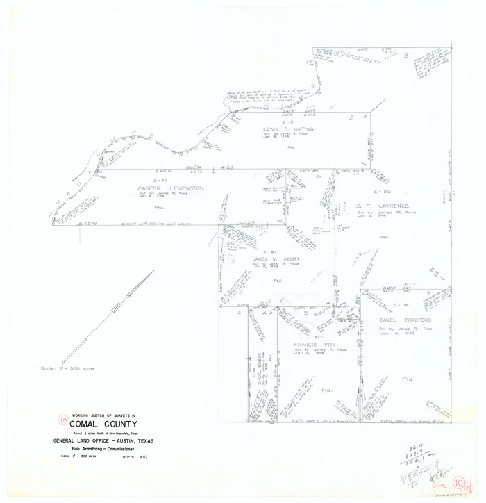 68176, Comal County Working Sketch 10, General Map Collection