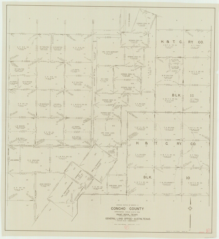 68187, Concho County Working Sketch 5, General Map Collection