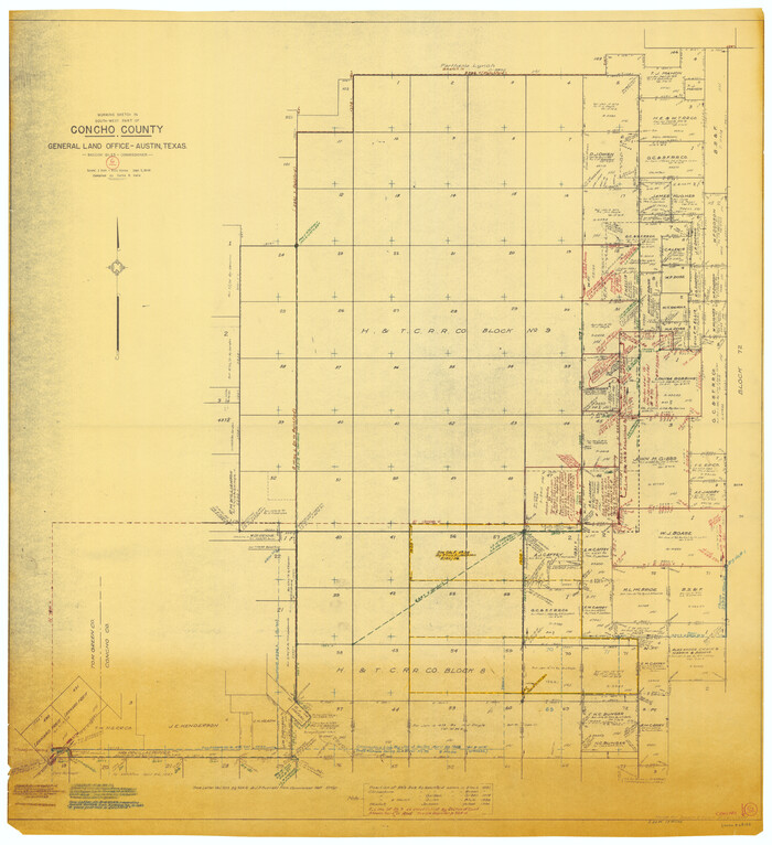 68188, Concho County Working Sketch 6, General Map Collection