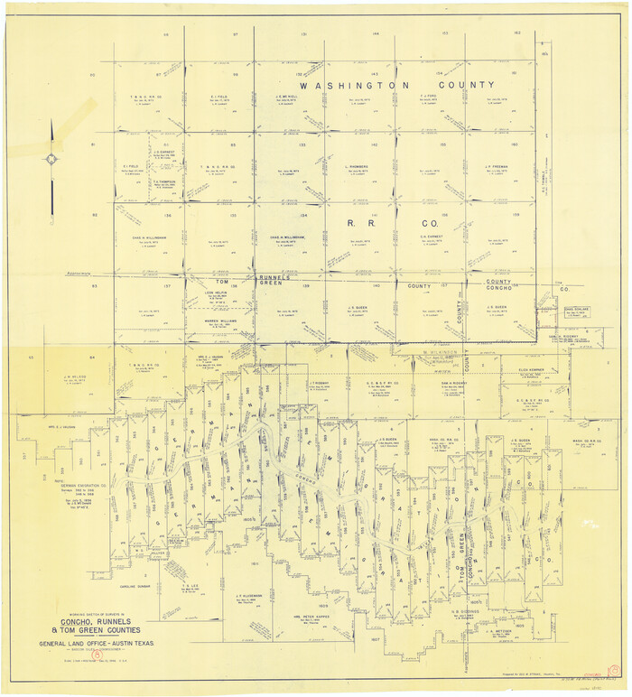 68190, Concho County Working Sketch 8, General Map Collection